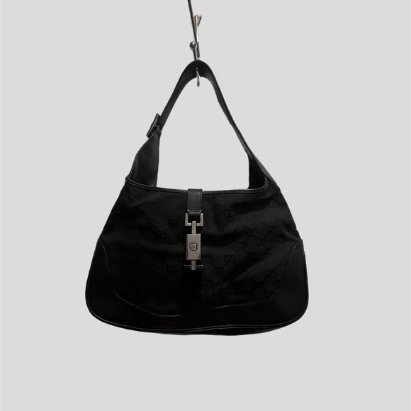 Gucci black jackie vintage cloth handbag - Picture 1 of 16